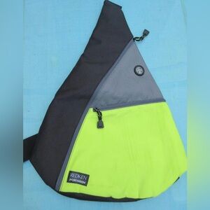 Green and Black Sling Bag